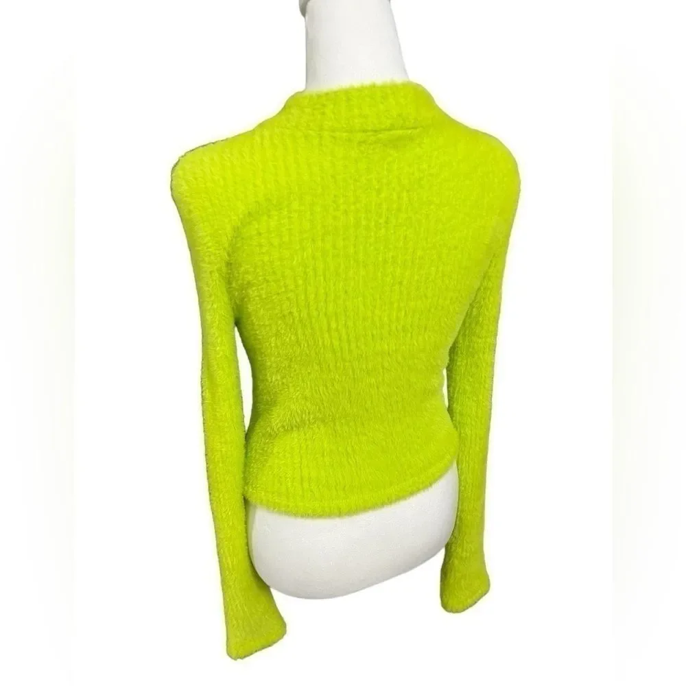Anthropologie Mock-Neck Fuzzy
Sweater small neon lime - Picture 3 of 14